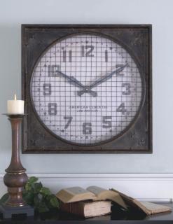 Uttermost 06083 Warehouse Clock w/ Grill