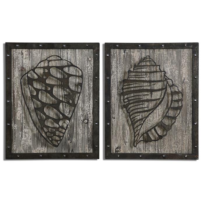 Uttermost 07677 Rustic Conch Shells, S/2 - фото 2