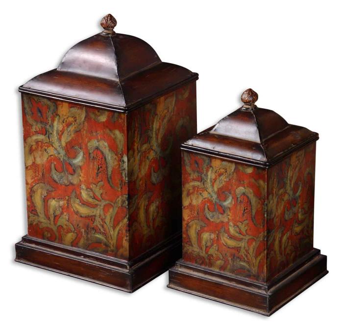 Uttermost 19166 Colorful Flowers, Canisters, S/2 - фото 2
