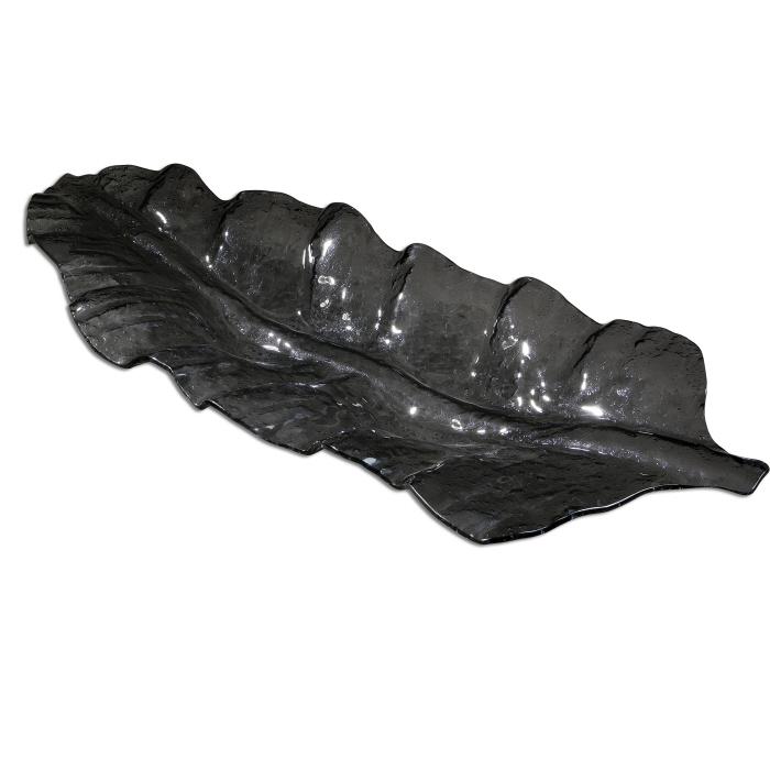Uttermost 19862 Smoked Leaf, Tray - фото 2