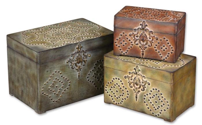 Uttermost 20394 Hobnail, Boxes, S/3 - фото 2