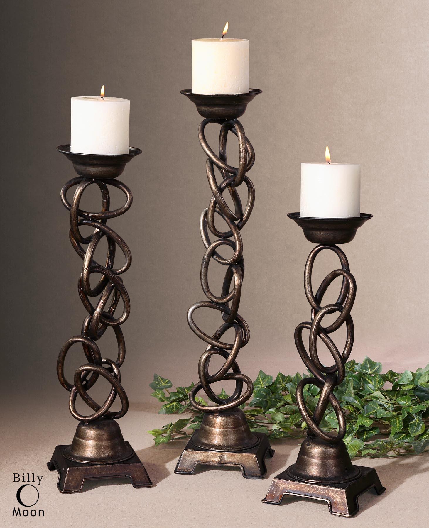 Uttermost 19353 Linked candleholders  s/3 - фото 2