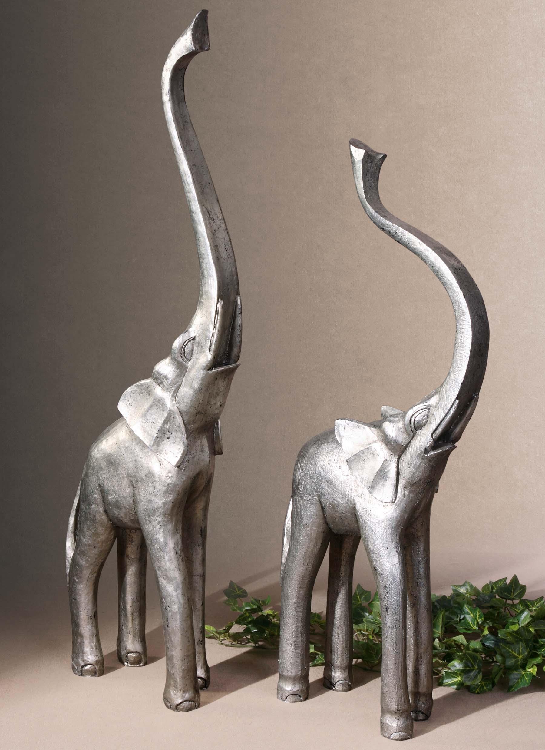 Uttermost 19359 Dakila elephants statues s/2 - фото 2