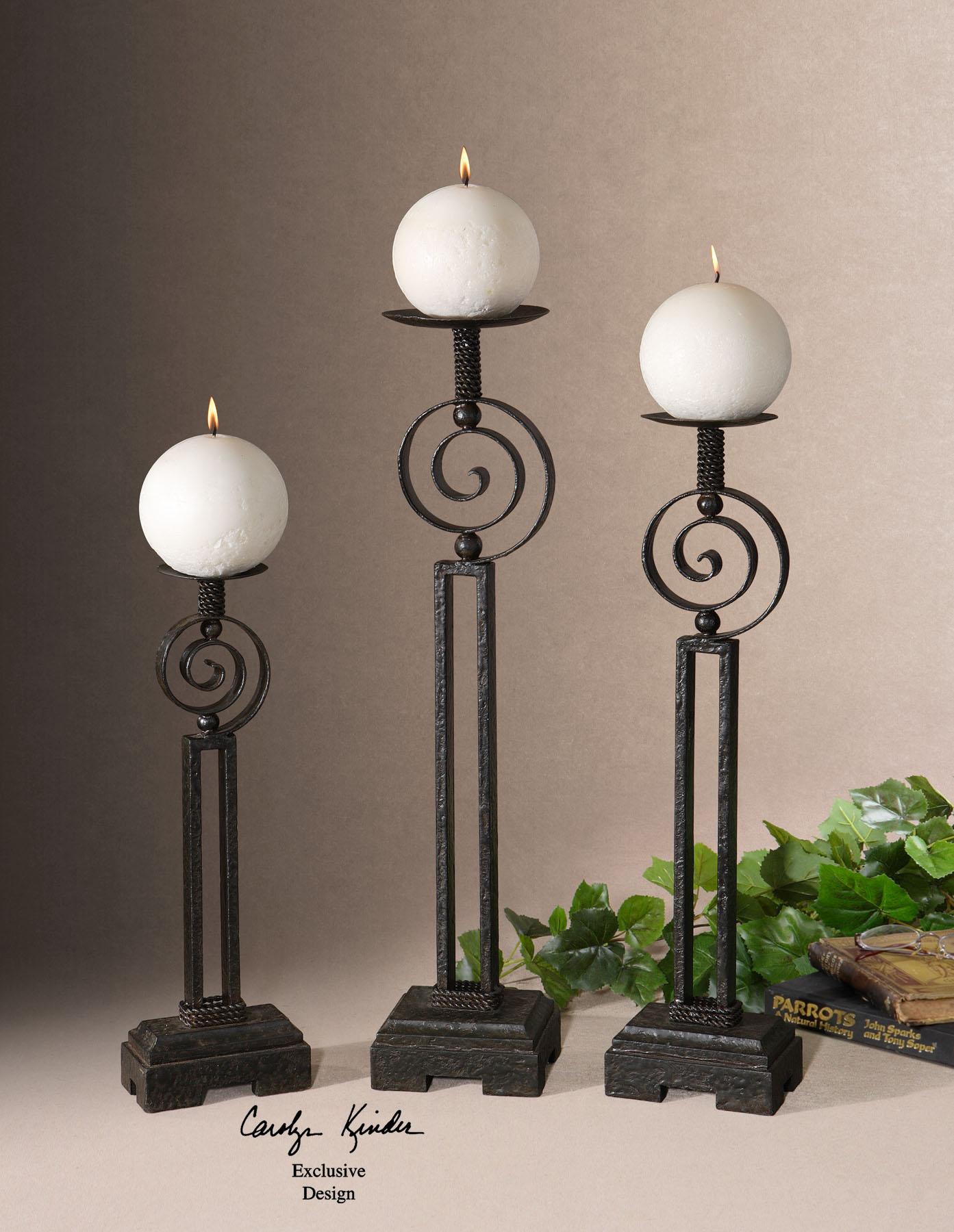 Uttermost 19392 Duff candleholders  s/3 - фото 2