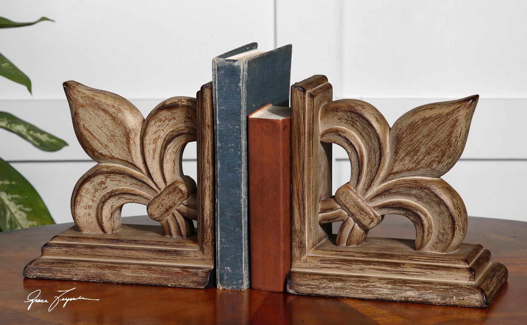 Uttermost 19542 Fleur de lis bookends s/2 - фото 2