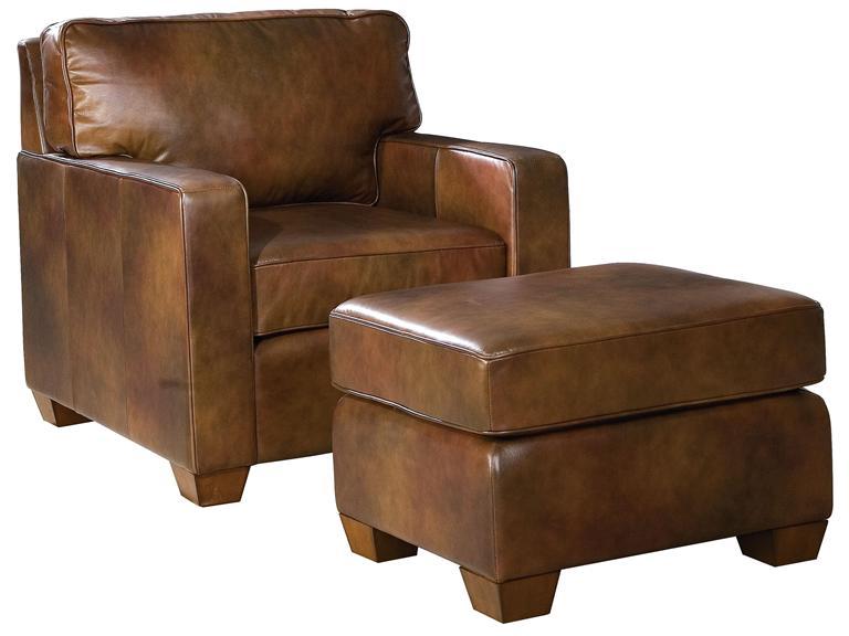 Howard Miller 1206-00LTN Bob Leather Ottoman - фото 1