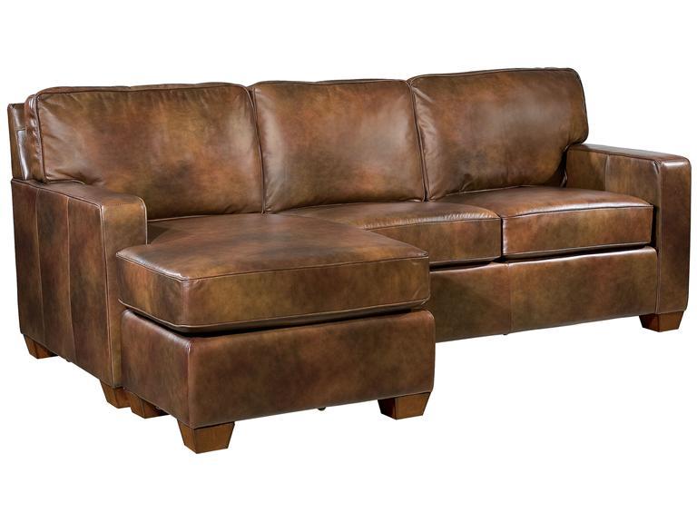 Howard Miller 1206-86LTN Bob Leather Chaise Sofa, Flip End - фото 1