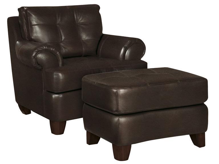 Howard Miller 1210-00LBR Francis Leather Ottoman - фото 1