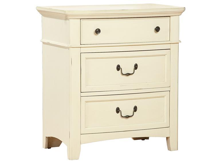 Howard Miller 940107CT Coconut- Three Drawer Night Stand - фото 1