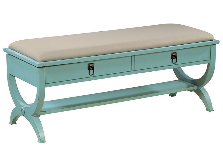 Howard Miller 940111MU Blue Moon- Bed Bench - фото 1