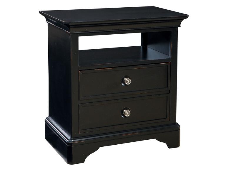 Howard Miller 941103MN - Midnight Black Night Stand - фото 1