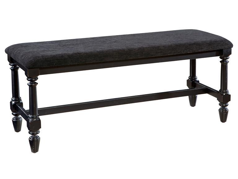 Howard Miller 941105MN - Midnight Black Bed Bench - фото 1