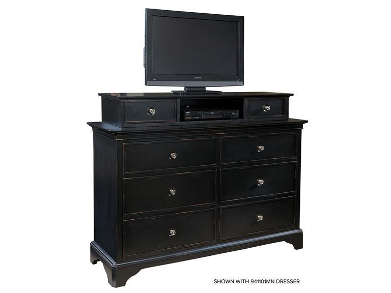 Howard Miller 941106MN - Midnight Black Dresser Hutch - фото 1