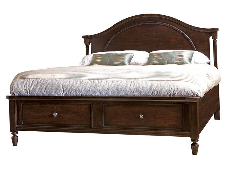 Howard Miller 941108EB / 941112EB Queen Arch Panel Bed with Storage Footboard - фото 1