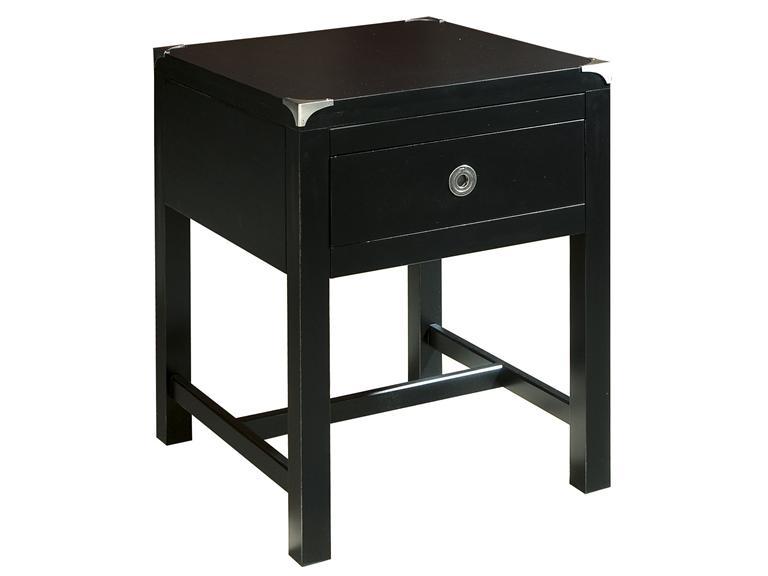 Howard Miller 943104BC - Black Crystal Campaign End Table - фото 1