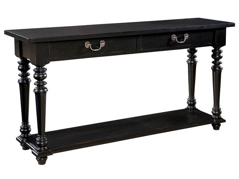 Howard Miller 943105MN - Midnight Black Sofa Table - фото 1