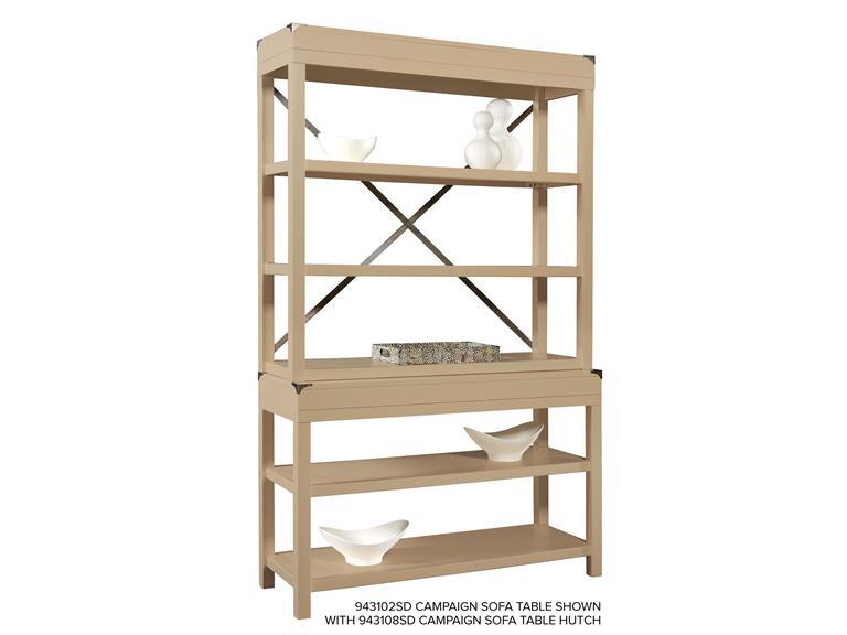 Howard Miller 943108SD - Sand Campaign Sofa Table Hutch - фото 2