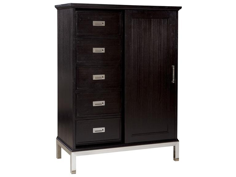 Howard Miller 951105BC - Black Crystal Door Chest - фото 1