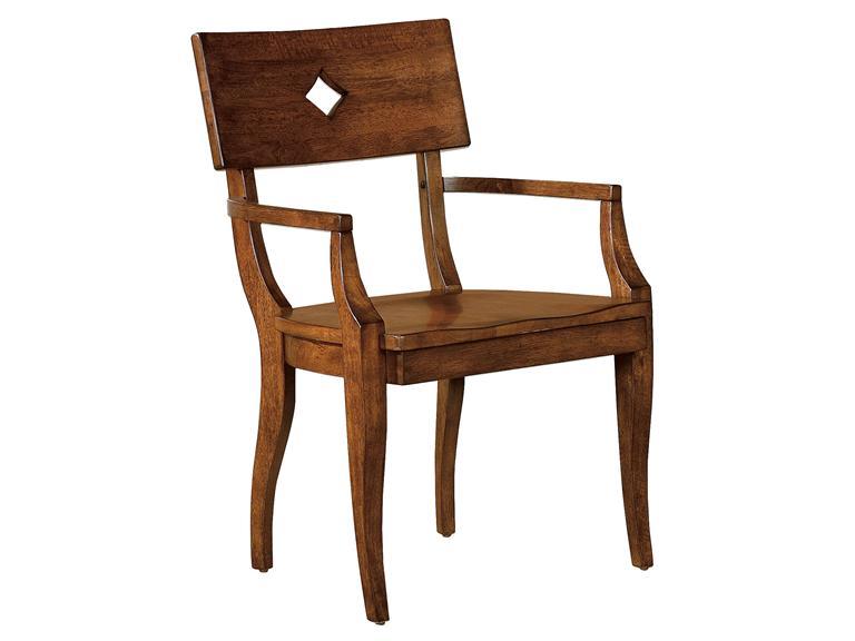 Howard Miller 952028CN Chestnut- Saddle-Back Arm Chair - фото 1