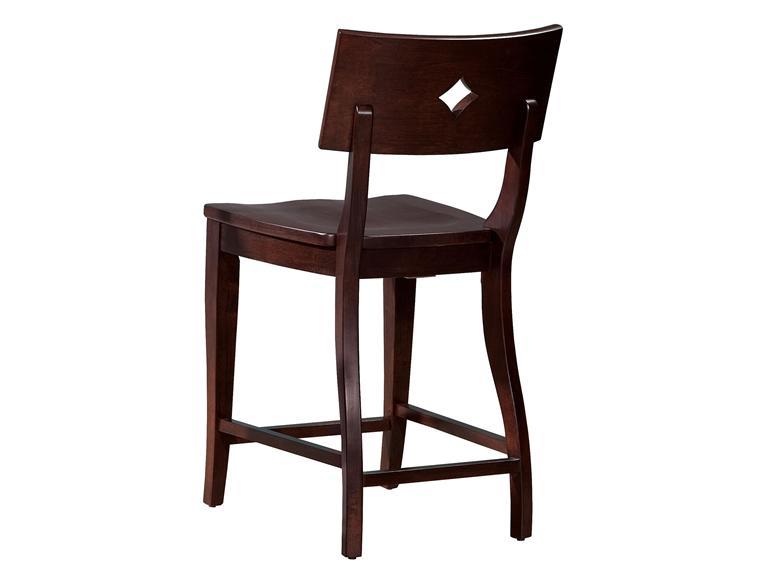 Howard Miller 952030CH Chocolate- Saddle-Back Counter Height Side Chair - фото 2