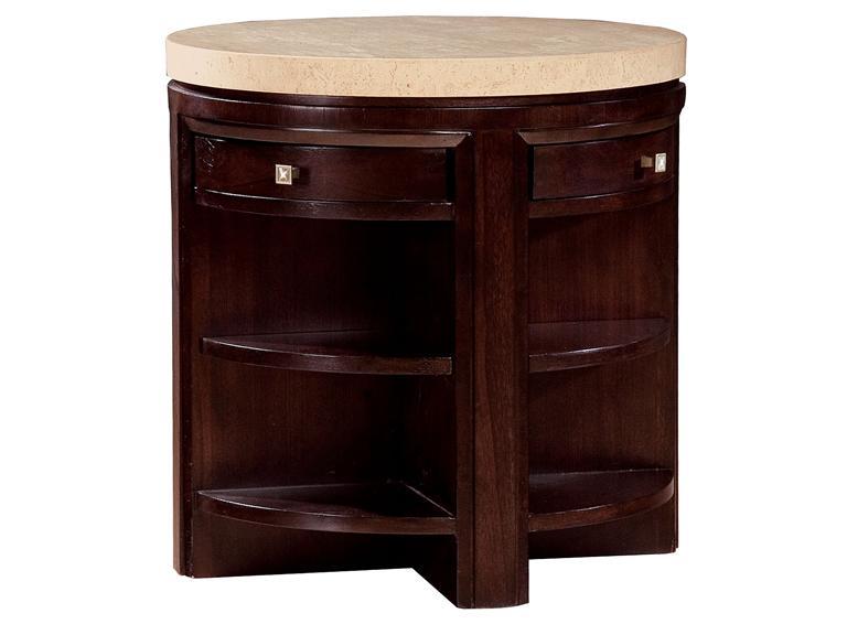 Howard Miller 953007CH Chocolate- Round End Table - фото 1