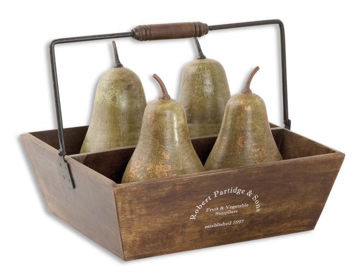 Uttermost 19170 Pears In Basket - фото 1