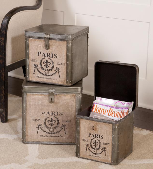 Uttermost 19751 Paris, Hinged Boxes, S/3 - фото 1