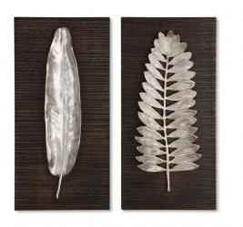 Uttermost 04001 Silver Leaves, S/2 