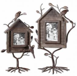 Uttermost 18528 Bird house photo frames set/2