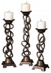 Uttermost 19353 Linked candleholders  s/3