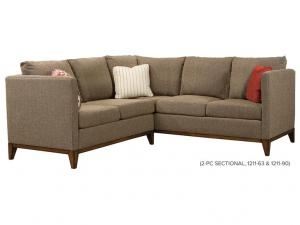 Howard Miller 1211-90 Courtney Sectional, Right Arm Facing Corner Sofa