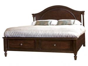 Howard Miller 941108EB / 941112EB Queen Arch Panel Bed with Storage Footboard