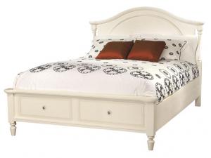 Howard Miller 941108MW / 941112MW Queen Arch Panel Bed with Storage Footboard