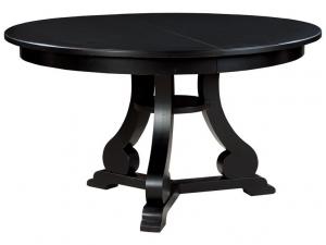 Howard Miller 942102MN - Midnight Black Round Dining Table