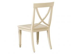 Howard Miller 942105MW - Moonbeam White X-Back Side Chair