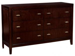 Howard Miller 950101CH Chocolate- Six Drawer Dresser