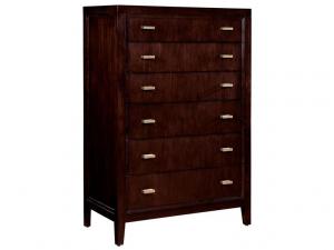 Howard Miller 950111CH Chocolate- Six Drawer Chest