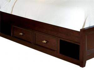Howard Miller 950131CH Chocolate- Storage for King & Queen Beds