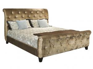 Howard Miller 950173CH - Upholstered King Sleigh Bed