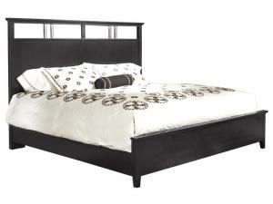 Howard Miller 951112BC / 951116BC Queen Metal Accent Bed with Solid Panel Footboard
