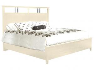 Howard Miller 951112MW / 951116MW Queen Metal Accent Bed with Panel Footboard