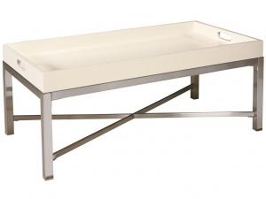 Howard Miller 953103MW - Moonbeam White Tray Top Table