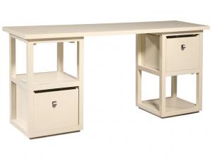 Howard Miller 953104MW - Moonbeam White Sofa Table / Desk