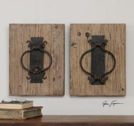 Uttermost 07654 Rustic Door Knockers, S/2
