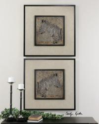 Uttermost 07670 Zebra Squares, S/2