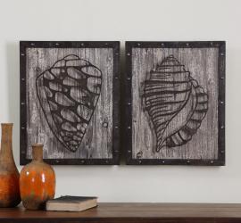 Uttermost 07677 Rustic Conch Shells, S/2