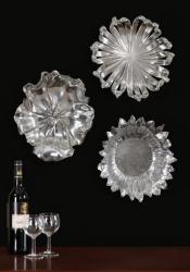 Uttermost 08503 Silver Flowers, S/3