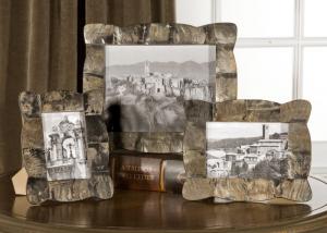 Uttermost 18530 Raw Horn, Photo Frames, S/3