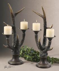 Uttermost 19204 Stag Horn, Candleholder, S/2