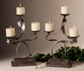 Uttermost 19421 Loop-d-Loop, Candleholders, S/2
